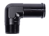 NPT to Hose Barb Fitting, 90-Degree [3/4 in. NPT Male to 1 in. I.D. Hose, Black] - image 1