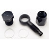 Black Banjo Fitting 9/16"-24 Thread to -06AN Hose - image 2
