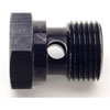 Black Banjo Fitting 9/16"-24 Thread to -06AN Hose - image 3