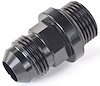 Carburetor Fuel Inlet AN Fittings -8 AN O-ring (3/4 in.-16) to -8 AN [Black] - image 1