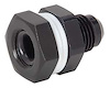 Black High-Flow Fuel Cell Bulkhead Fitting -6AN - image 1