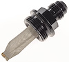 Filtered Carburetor Inlet Fitting for Holley Dual Feed and Q-Jet Carburetors [-6 AN to 7/8 in.-20, Black] - image 1