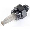 Filtered Carburetor Inlet Fitting for Holley Dual Feed and Q-Jet Carburetors [-6 AN to 7/8 in.-20, Black] - image 2