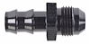 AN to Hose Barb Straight  Adapter Fitting [-8 AN Male to 1/2 in. Hose, Black] - image 1