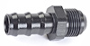 AN to Hose Barb Straight  Adapter Fitting [-10 AN Male to 5/8 in. Hose, Black] - image 1