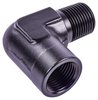 NPT to NPT 90-Degree Adapter Fitting [3/8 in. NPT Male to 3/8 in. NPT Female, Black] - image 2