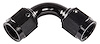 Black -6 AN 90 degree Swivel Coupler