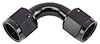 Black -8 AN 90 degree Swivel Coupler - image 1