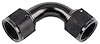 Black -12 AN 90 degree Swivel Coupler - image 1