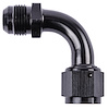 Black -10 AN Male to -10 AN Female Coupler [90 degree] - image 1