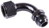 Black -12 AN Male to -12 AN Female Coupler [90 degree] - image 2