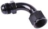 Black -12 AN Male to -12 AN Female Coupler [90 degree] - image 3