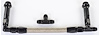 Dual Feed Fuel Line Kit for Holley Ultra HP Aluminum Carburetors [-6 AN, Black] - image 1