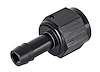 AN to Straight Hose Barb Adapter Fitting [-8 AN Female to 3/8 in. I.D. Hose, Black] - image 1