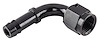 AN to 90-Degree Hose Barb Adapter Fitting [-6 AN Female to 5/16 in. I.D. Hose, Black] - image 1