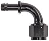AN to 90-Degree Hose Barb Adapter Fitting [-8 AN Female to 3/8 in. I.D. Hose, Black] - image 2