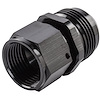 AN Female Swivel to Male Expander Fitting [-12 AN Female to -16 AN Male, Black Hard Anodized] - image 1