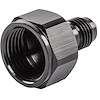 AN Female to Male Reducer Fitting [-8 AN Female to -4 AN Male, Black Hard Anodized] - image 1