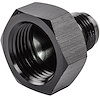AN Female to Male Reducer Fitting [-12 AN Female to -8 AN Male, Black Hard Anodized] - image 1