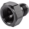 AN Female to Male Reducer Fitting [-12 AN Female to -10 AN Male, Black Hard Anodized] - image 1