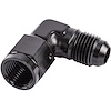 AN Female to AN Male 90-Degree Union [-6 AN Female Swivel to -6 AN Male, Black] - image 1