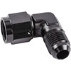AN Female to AN Male 90-Degree Union [-6 AN Female Swivel to -6 AN Male, Black] - image 3