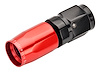 Red/Black Straight Max Flow Hose End -4AN