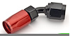 Red/Black 45° Max Flow Swivel Hose End -4AN - image 1