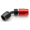 Red/Black 45° Max Flow Swivel Hose End -4AN - image 2