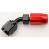 Red/Black 45° Max Flow Swivel Hose End -4AN - image 3