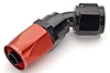 Red/Black 45° Max Flow Swivel Hose End -8AN - image 1