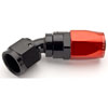 Red/Black 45° Max Flow Swivel Hose End -8AN - image 2