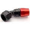 Red/Black 45° Max Flow Swivel Hose End -12AN - image 2