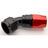 Red/Black 45° Max Flow Swivel Hose End -16AN - image 2