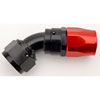 Red/Black 45° Max Flow Swivel Hose End -16AN - image 3