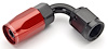 Red/Black 90° Max Flow Swivel Hose End -4AN - image 1