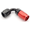 Red/Black 90° Max Flow Swivel Hose End -4AN - image 2