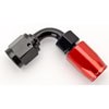 Red/Black 90° Max Flow Swivel Hose End -4AN - image 3