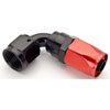 Red/Black 90° Max Flow Swivel Hose End -8AN - image 2