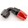 Red/Black 90° Max Flow Swivel Hose End -8AN - image 3