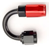 Red/Black 180° Max Flow Swivel Hose End -4AN - image 3