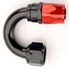 Red/Black 180° Max Flow Swivel Hose End -12AN - image 3