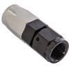 Straight HD AN Hose End Fitting [-6 AN Female Swivel, Black/Silver] - image 3