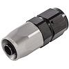 Straight HD AN Hose End Fitting [-8 AN Female Swivel, Black/Silver] - image 1