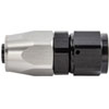 Straight HD AN Hose End Fitting [-10 AN Female Swivel, Black/Silver] - image 2