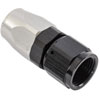 Straight HD AN Hose End Fitting [-10 AN Female Swivel, Black/Silver] - image 3