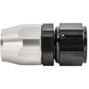 Straight HD AN Hose End Fitting [-12 AN Female Swivel, Black/Silver] - image 2