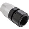 Straight HD AN Hose End Fitting [-12 AN Female Swivel, Black/Silver] - image 3