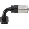 90-Degree HD AN Hose End Fitting [-6 AN Female Swivel, Black/Silver] - image 2