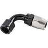 90-Degree HD AN Hose End Fitting [-10 AN Female Swivel, Black/Silver] - image 3